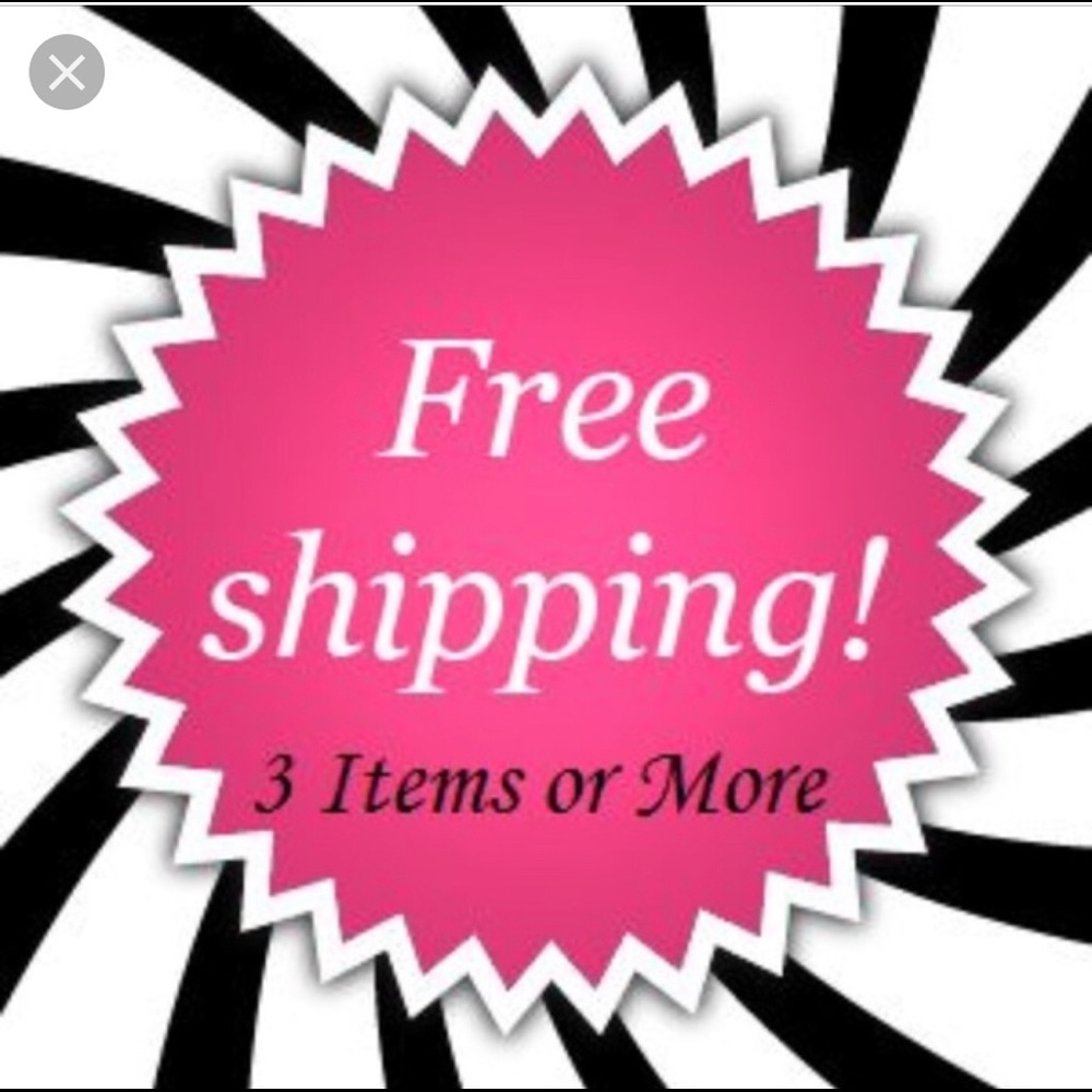 Free shipping! 3 or more items